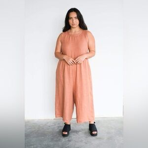 Conscious Clothing Backyaed Jumpsuit in Clay (Size L)